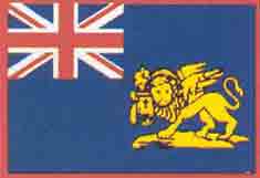 The flag of the Heptanese State during the British domination (1814-1864).