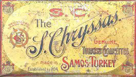 Cigarette case made in Samos, Turkey, in 1901.
