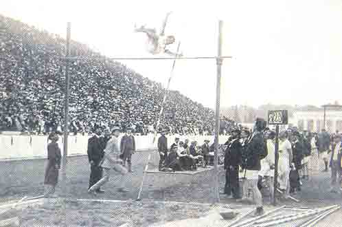 1906 Summer Olympic Games. Pole Vault.