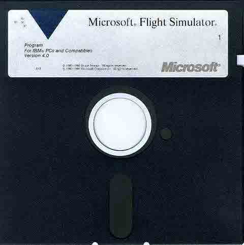 Microsoft Flight Simulator version 4.0 (1st diskette).